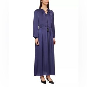 The Kooples Deep Blue Long Sleeve Dress